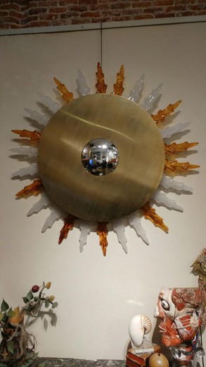 Sun Mirror mid-century modern style