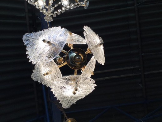 Antique Murano glass chandelier