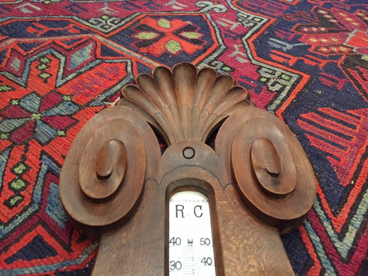 Antique barometer-thermometer