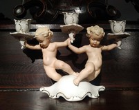 Sculpture "Putti with candlesticks"