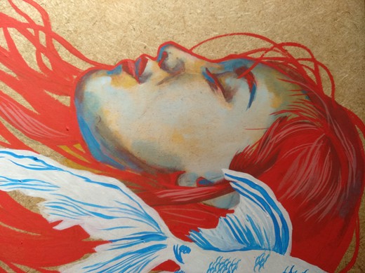 Картина «Горизонтальный сон о белой рыбе»