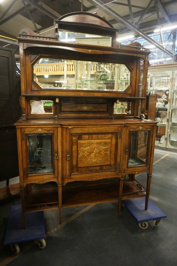 Antique marquetry cabinet