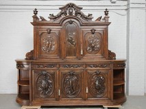 Antique hunting style buffet