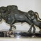 Antique sculpture "The attack of lionesses on the bison"