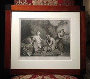 Engraving "Lot and his daughters"
