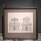 Antique engraving "Architecture. Two cathedrals »