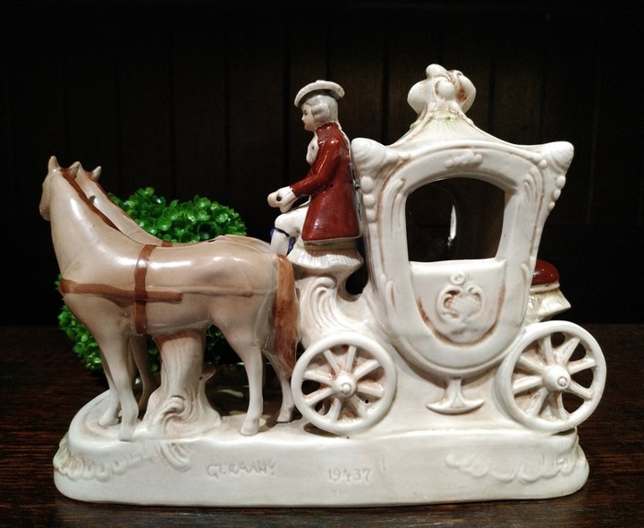 Antique sculpture " Coach"