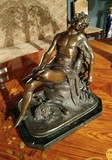 Antique sculpture " Dionysus with Faun"