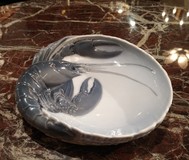 Antique plate with lobster