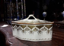 Antique porcelain casket