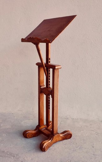 Antique lectern pedestal