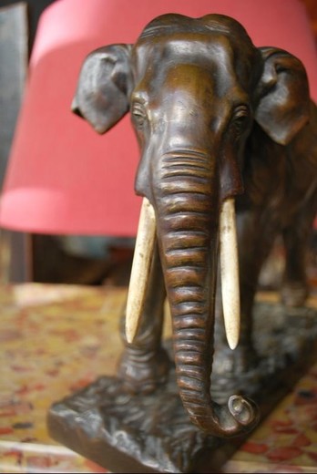 Antique sculpture "Elephant"