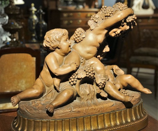 Antique sculptural composition "Putti"