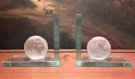 Antique Globe bookends