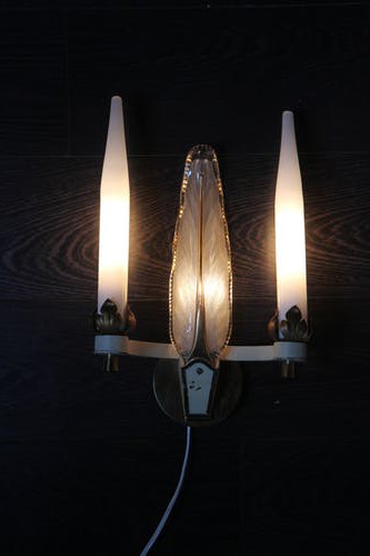 Antique Art-Nouveau pair wall lights