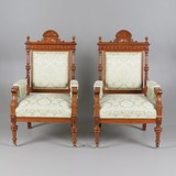 Pair of antique armchairs