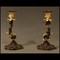 Antique pair candle holders