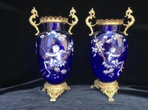 Antique pair vases