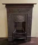 Antique cast iron fireplace