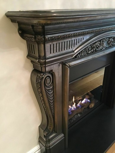 Victorian antique fireplace
