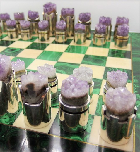 Антикварный набор для игры в шахматы "Аметист"