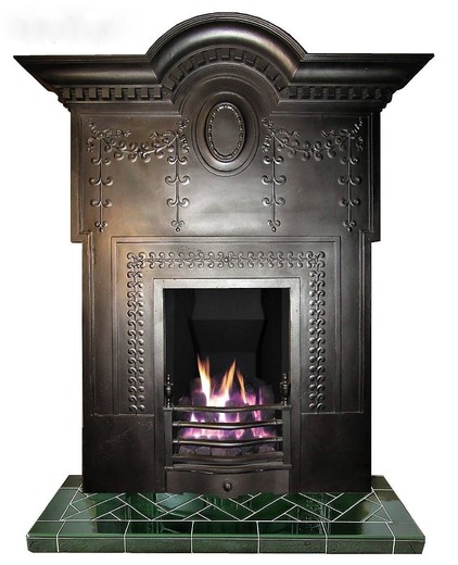 Rare antique fireplace