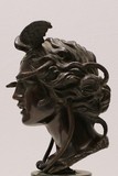 Antique bronze sculpture "the head of Medusa"