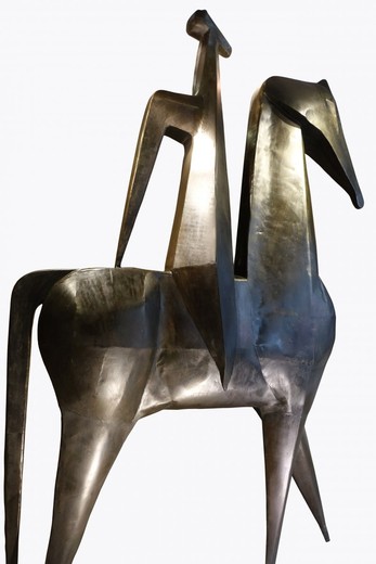 Vintage sculpture "The Horseman"
