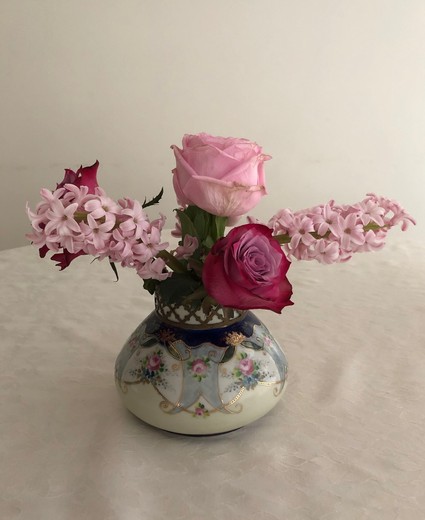 Vintage Roseball Vase