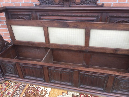 antique bench and chest renaissance style