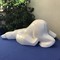 Винтажная скульптура "Белый медведь"