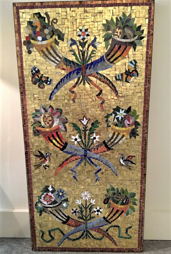 Антикварное мозаичное панно