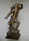 Antique sculpture "Soldier of the First World War"