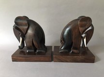 Antique Elephants Book Holders