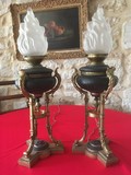 Antique kerosene lamps