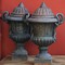 Antique paired flowerpots