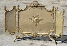 Antique fireplace screen