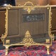 Antique fireplace screen