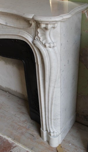 Antique fireplace portal