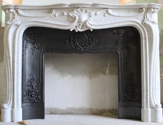 Antique fireplace portal