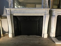 Antique fireplace portal