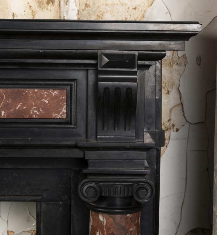 Antique fireplace portal