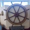 Antique boat steering wheel