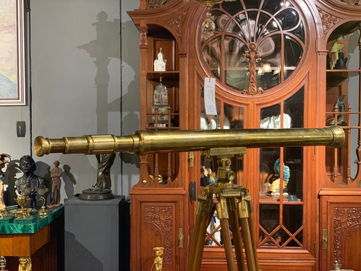 Antique nautical telescope