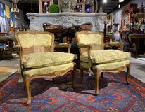 Antique pair armchairs