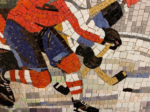 Mosaic the hockey players