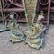 Set of antique fireplace accessories