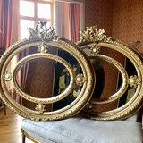 Twin antique mirrors