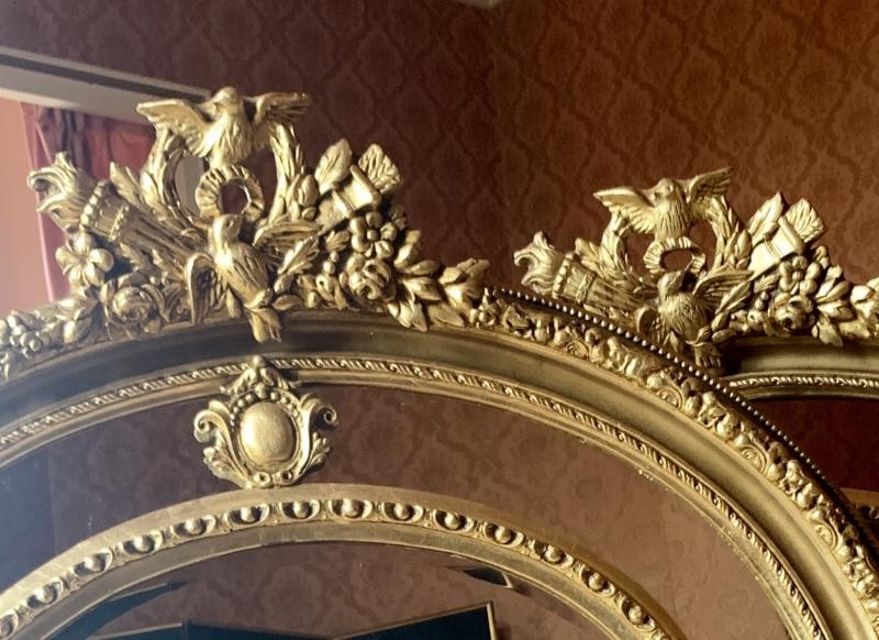 Twin antique mirrors