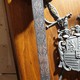 Vintage wall panel with swords